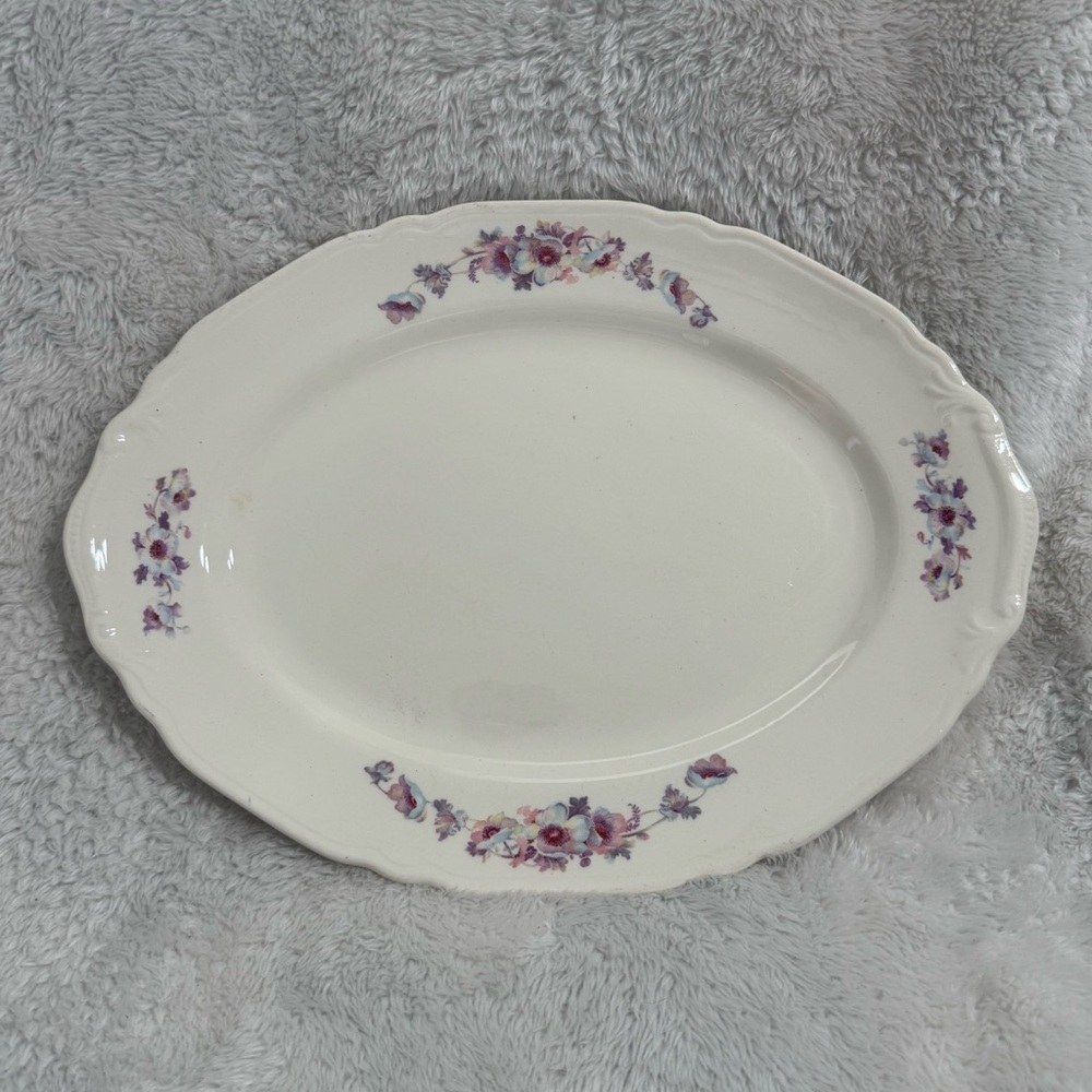 Crown Potteries Vintage Serving Plate USA 541